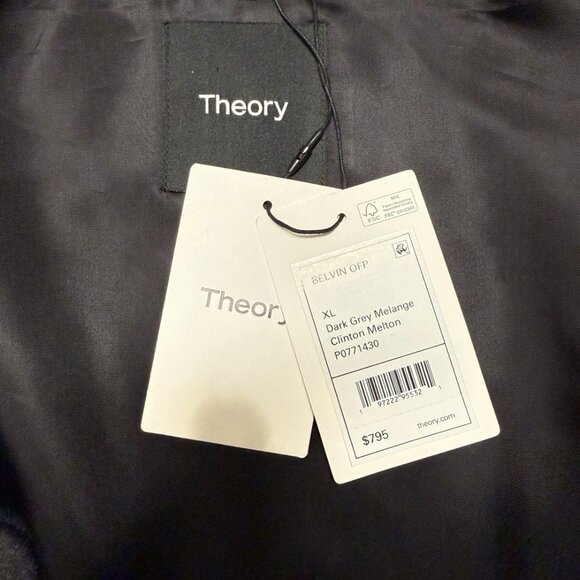 Theory Men's Belvin Wool-Blend Coat - Picture 6 of 6